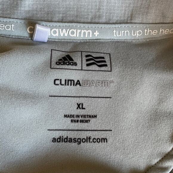 Shell Gas Embroidered Adidas Sweatshirt Lightweight Jacket Mens XL Gray Vintage - Picture 7 of 14